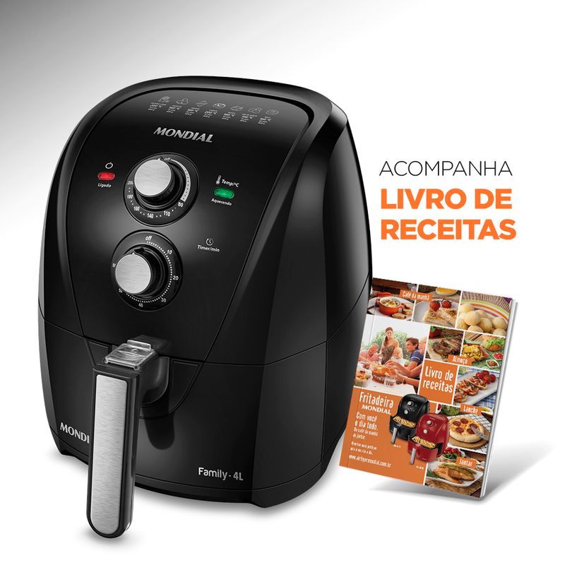 Fritadeira Sem Óleo Air Fryer Mondial AFN40FB