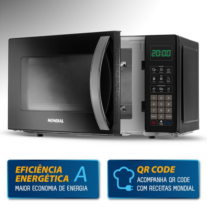 Micro-ondas 21L Mondial MO-01-21-B