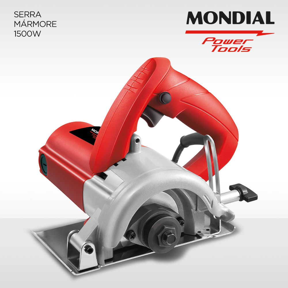 Serra Mármore Mondial Power Tools 1500W |Potência e Precisão - Mondial