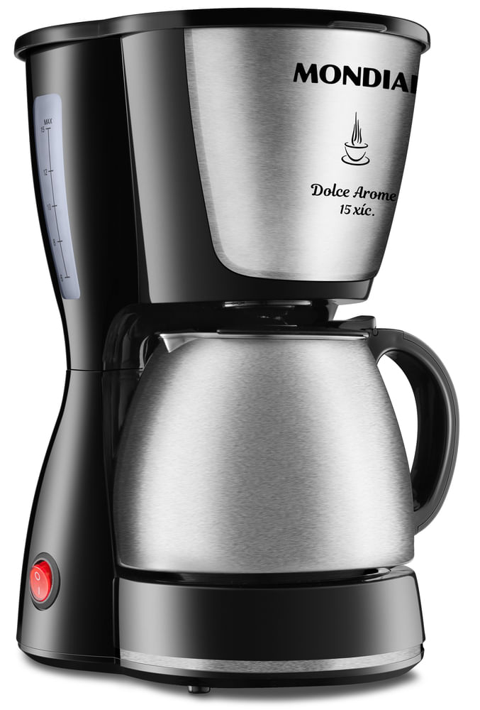 Cafeteira Elétrica Mondial Dolce Arome C-34ji-15x Preto/Inox 110v