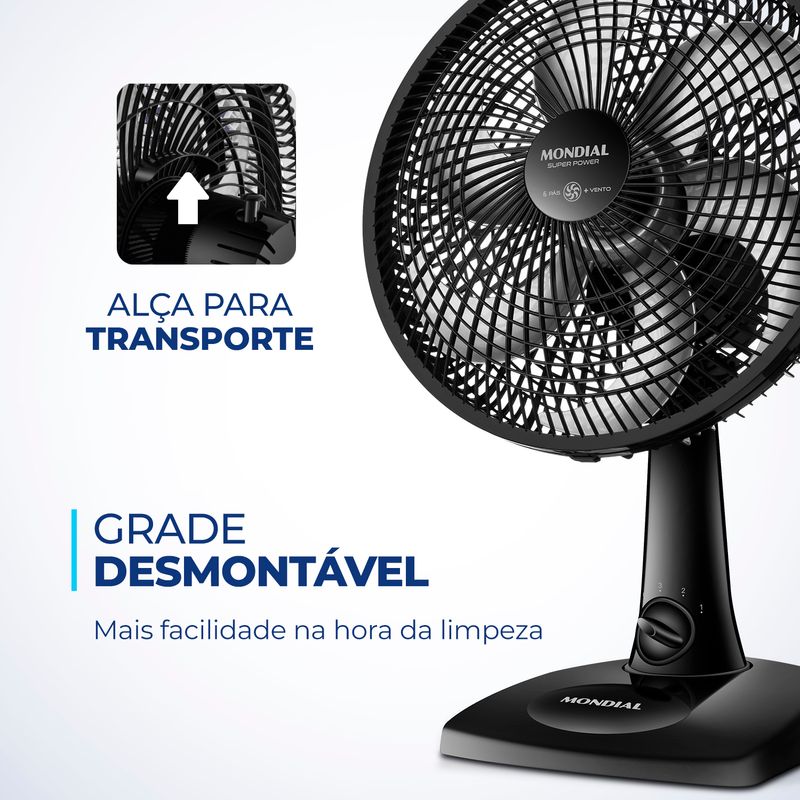 Ventilador De Mesa 30cm Mondial