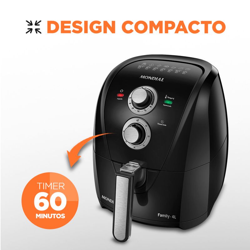 Fritadeira Sem Óleo Air Fryer 4 Litros AFN-40- LE Mondial - Mondial