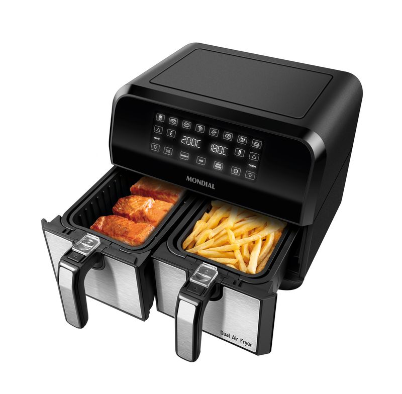 Air Fryer Dual - Fritadeira Sem Óleo - Mondial