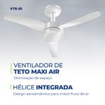 Ventilador de Teto Mondial Maxi Air