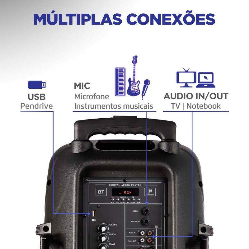 Caixa Amplificada Connect Power Plus Mondial CM-550
