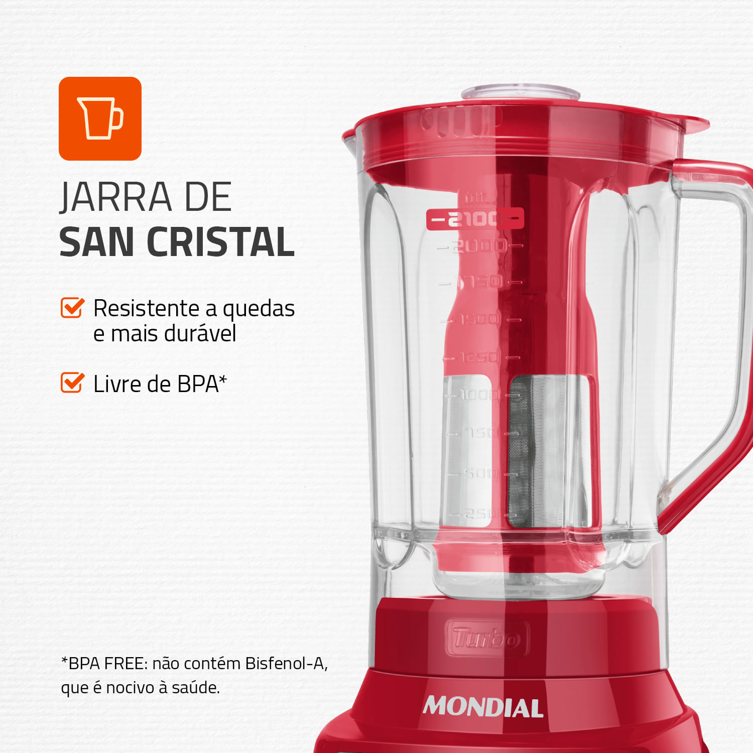 Liquidificador Turbo Inox Mondial L-1200ri 1200w 220v