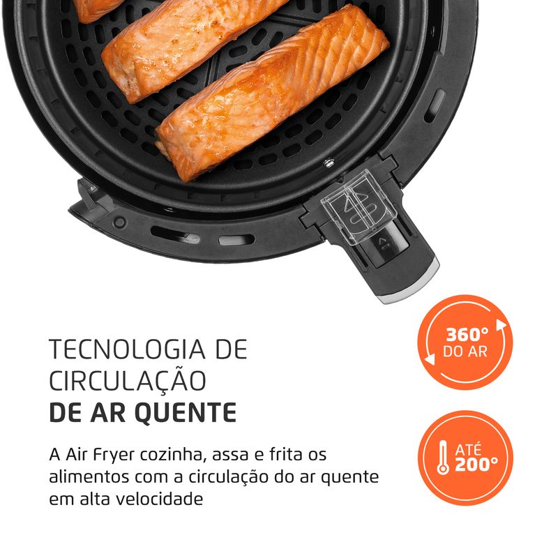 Fritadeira Sem Óleo Air Fryer 3,2L Mondial