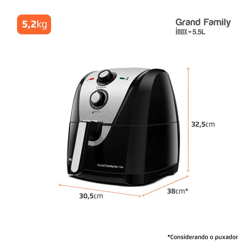 Fritadeira Sem Óleo Air Fryer 5,5L Mondial AF-55i