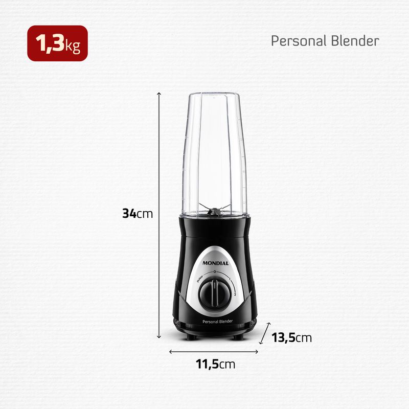 Liquidificador Portátil Mondial Personal Blender