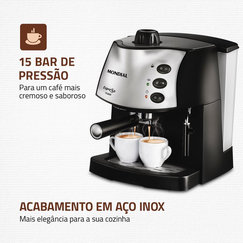 Máquina de Café Expresso Mondial