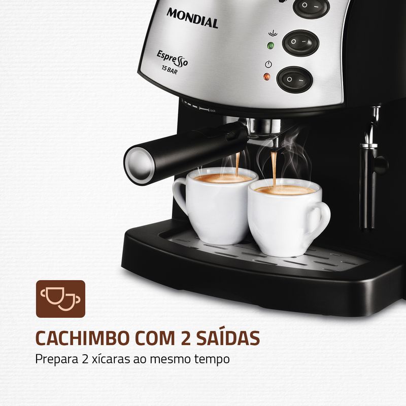 Máquina de Café Expresso Mondial