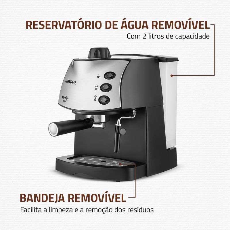 Máquina de Café Expresso Mondial