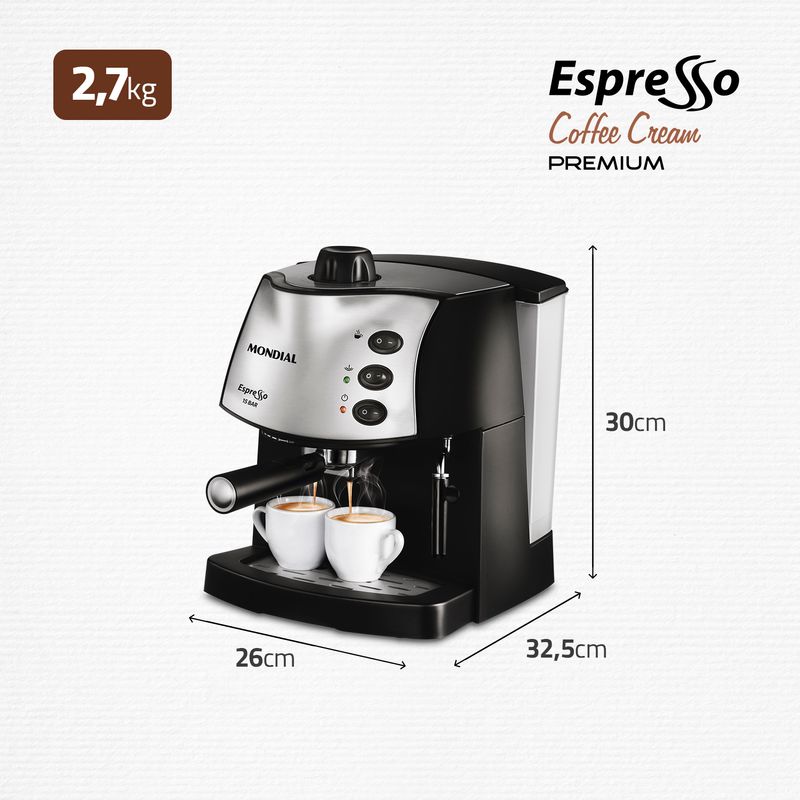 Máquina de Café Expresso Mondial