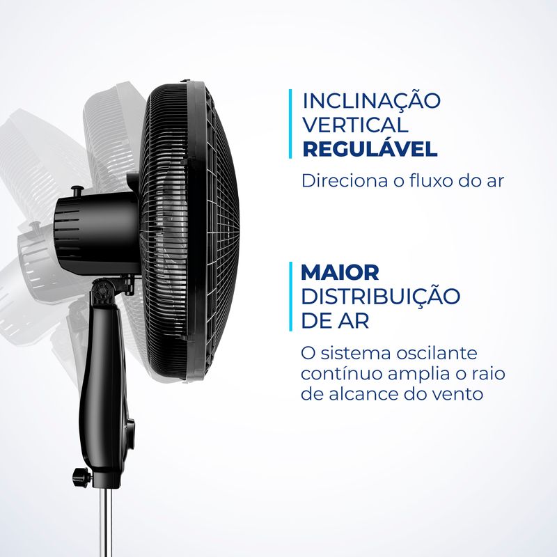 Ventilador Coluna 40cm Super Power Mondial- VSP-40C-NB - Mondial