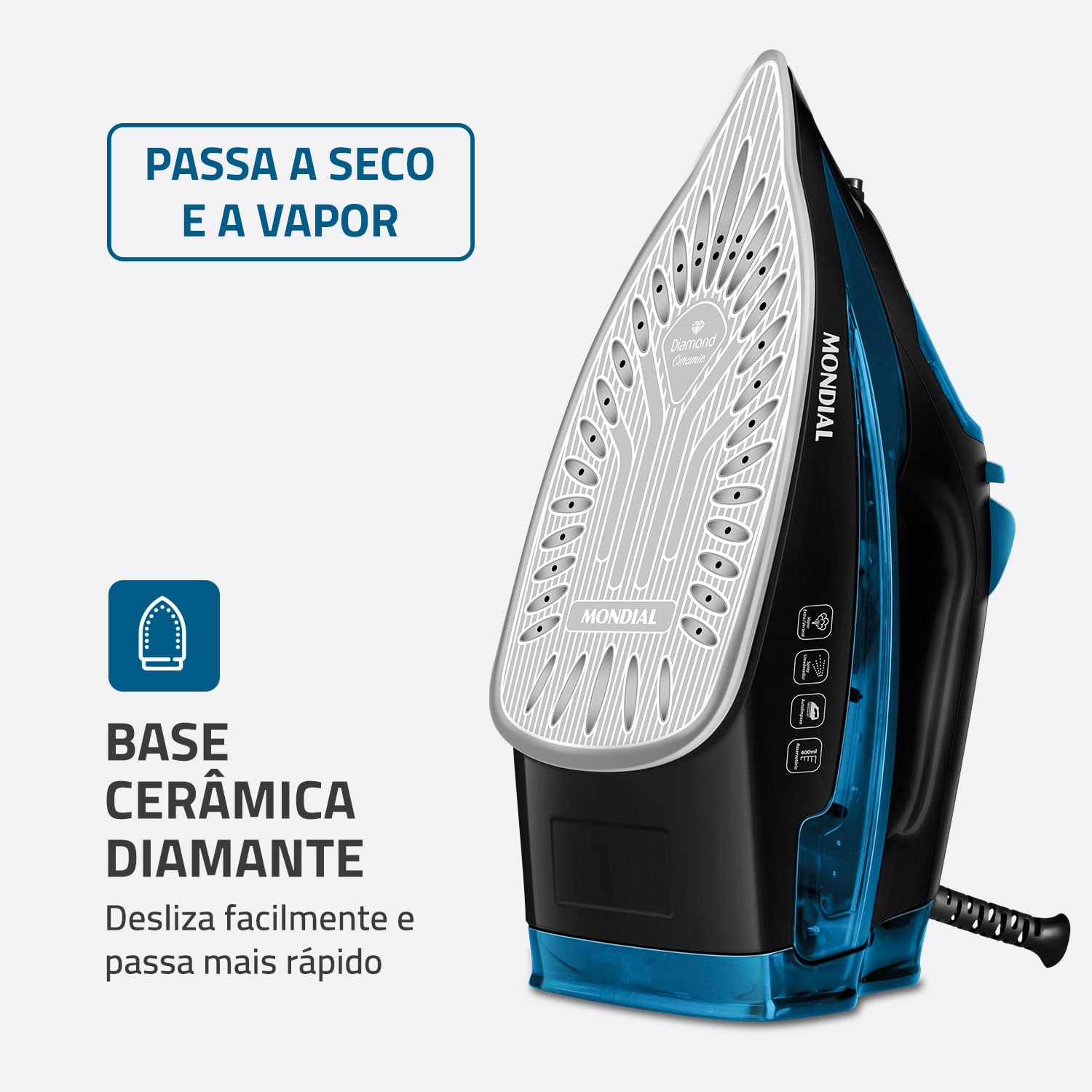 Ferro de Passar a Vapor Mondial - Mondial