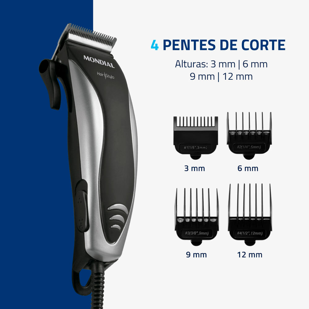 Cortar Cabelo Lider Maquina Cortar Pelo Grooming Kit Maquina