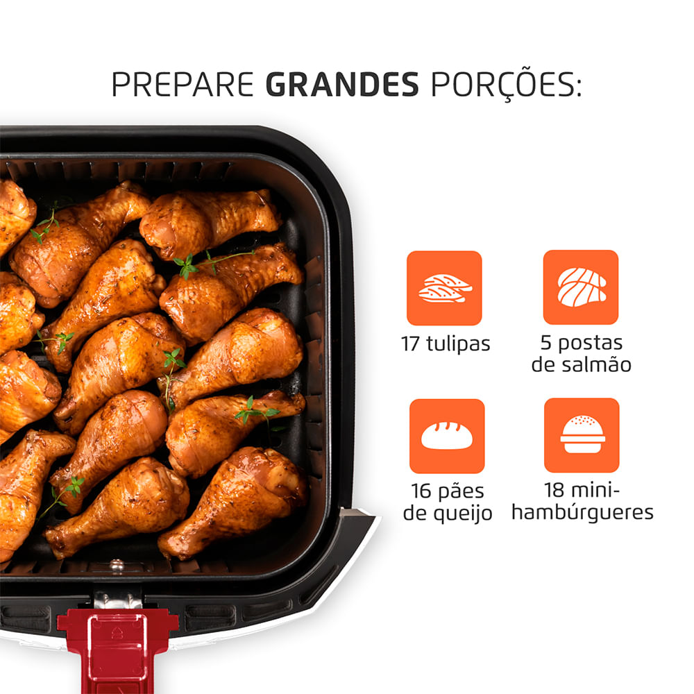 Fritadeira Air Fryer 5L Mondial Branca| Saudável e Prática Mondial